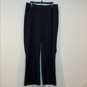 Black Pinstripe Pants